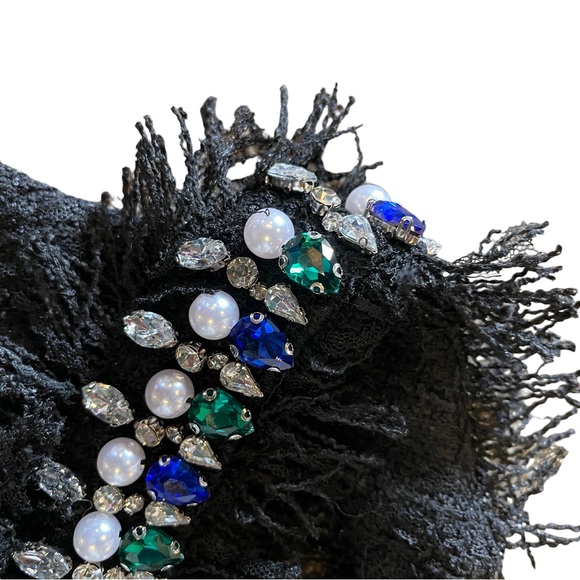 The Kasran Jeweled Tweed Halter Dress - Picture 6 of 12